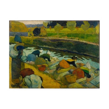 Gauguin 'Washerwomen' Canvas Art,14x19